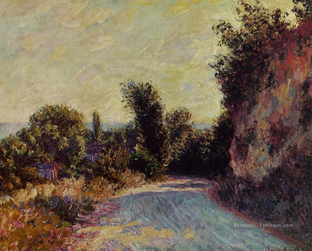 Route près de Giverny Claude Monet Peintures à l'huile